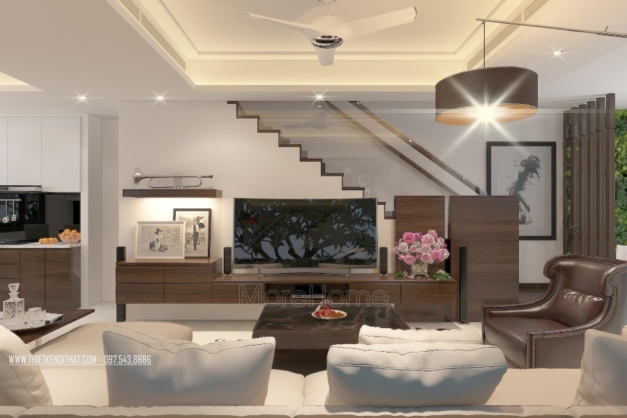 Cầu thang gỗ đẹp hiện đại